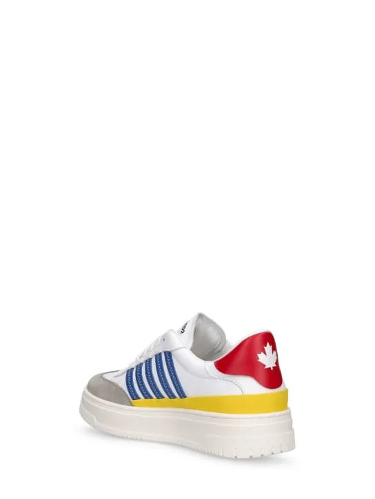 Dsquared2   Leather & tech lace-up sneakers 