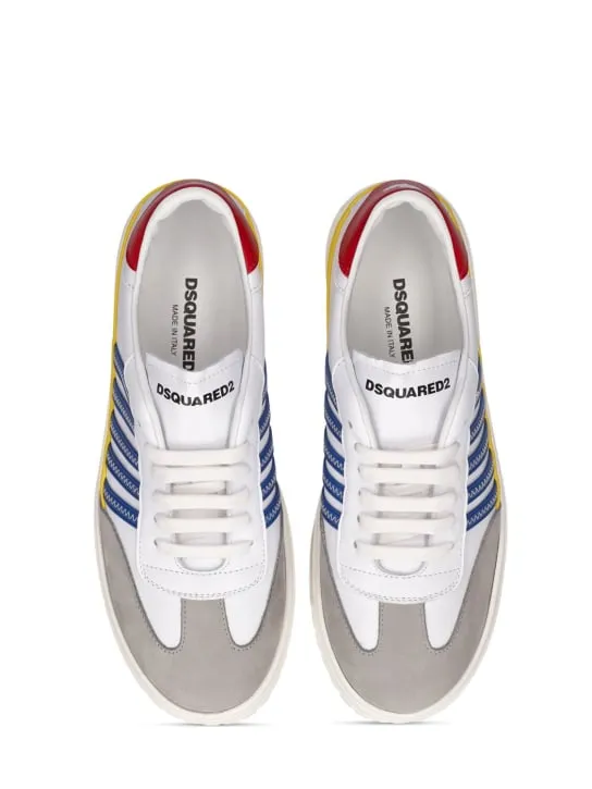 Dsquared2   Leather & tech lace-up sneakers 