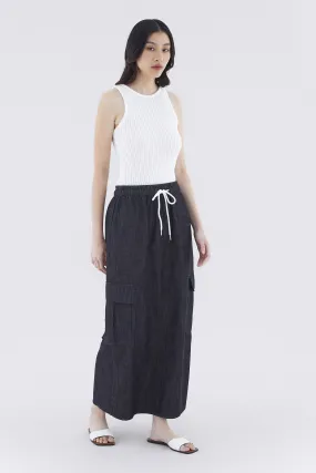 Falenic Denim Cargo Skirt