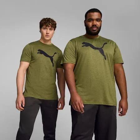 Favourite Heather Cat Training Tee Men | Olive Green Heather | PUMA Shop All Puma | PUMA 