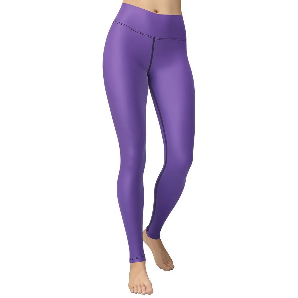 Fierce Purple Yoga Leggings