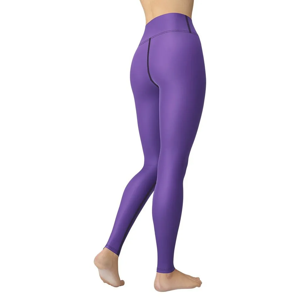 Fierce Purple Yoga Leggings