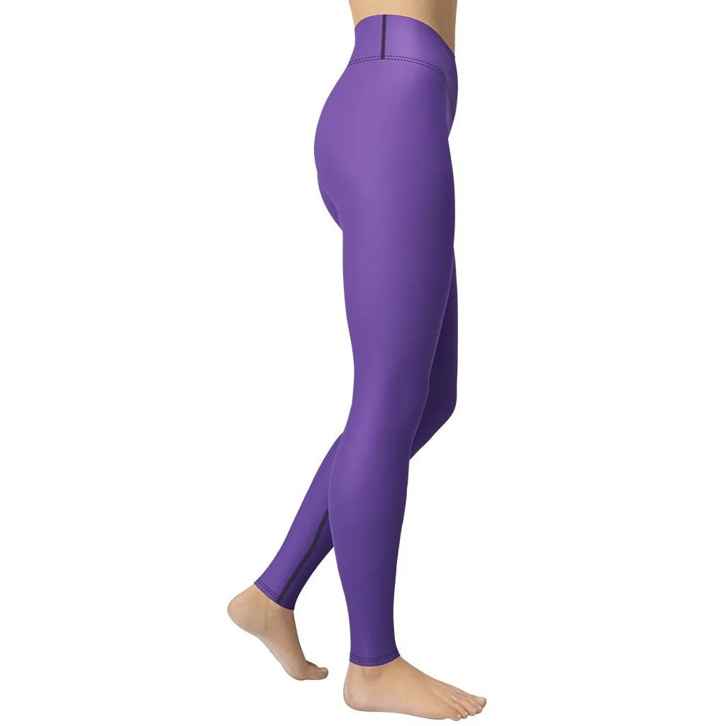 Fierce Purple Yoga Leggings