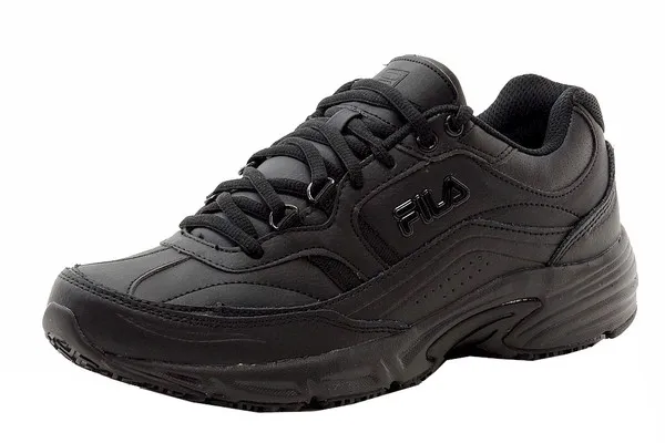 Fila Men's Memory Workshift Sneakers Slip Resistant Trainers Black Sz: 11W