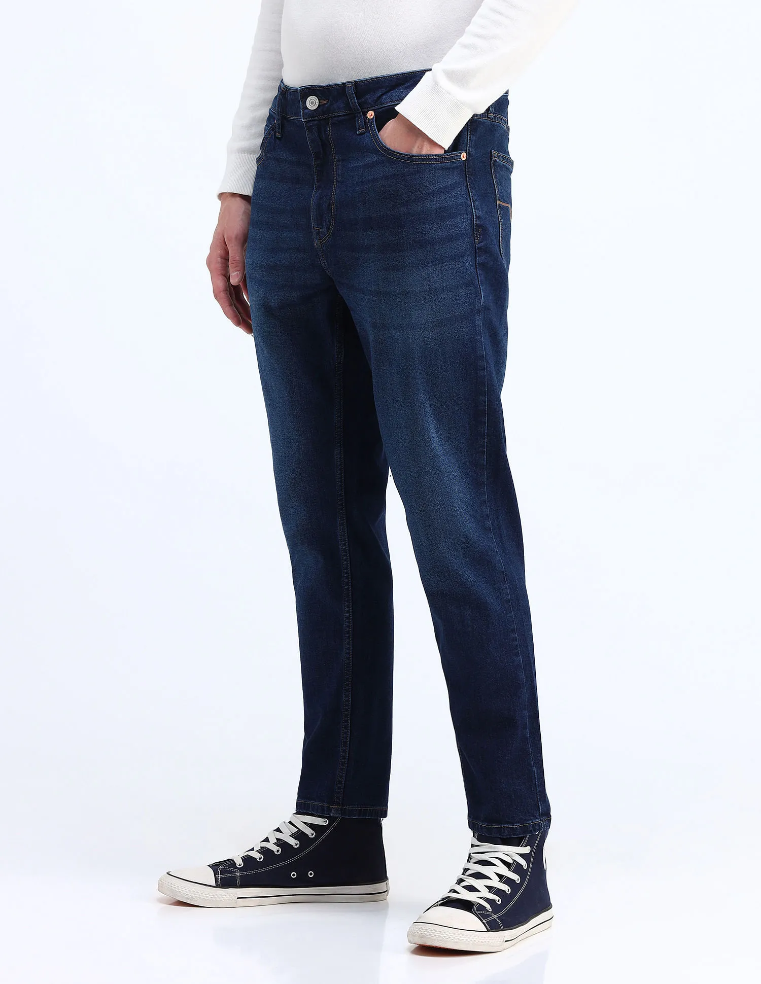 Flying Machine Mankle Slim Fit Whiskered Jeans