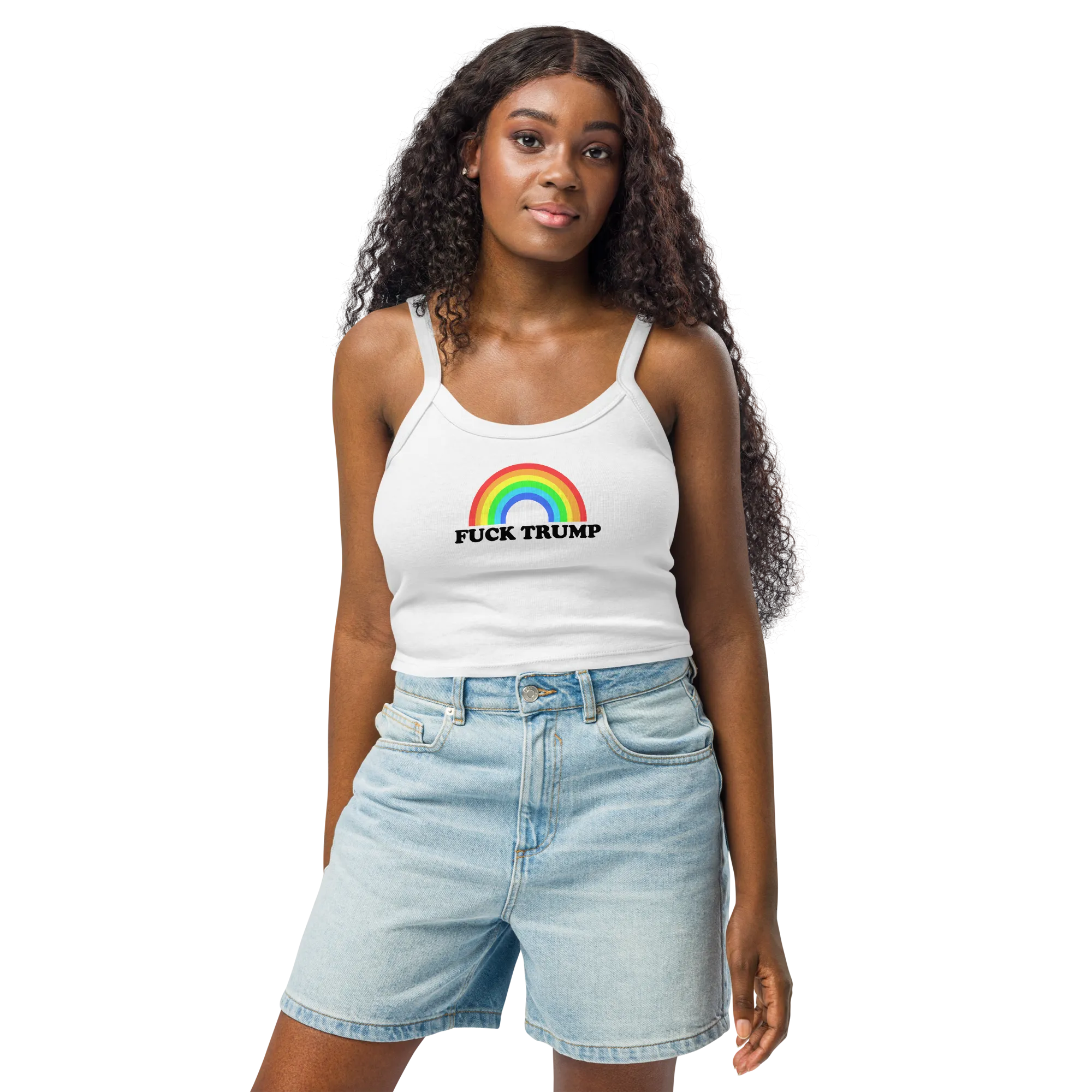 Fuck Trump Rainbow Tank Top