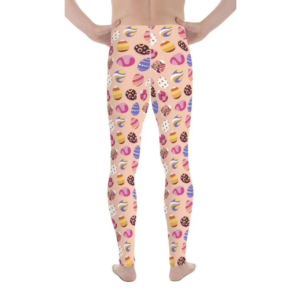 Fun Easter Eggs Pattern Men's Leggings