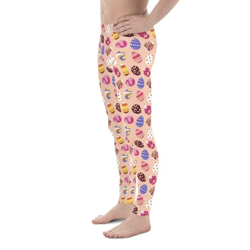 Fun Easter Eggs Pattern Men's Leggings