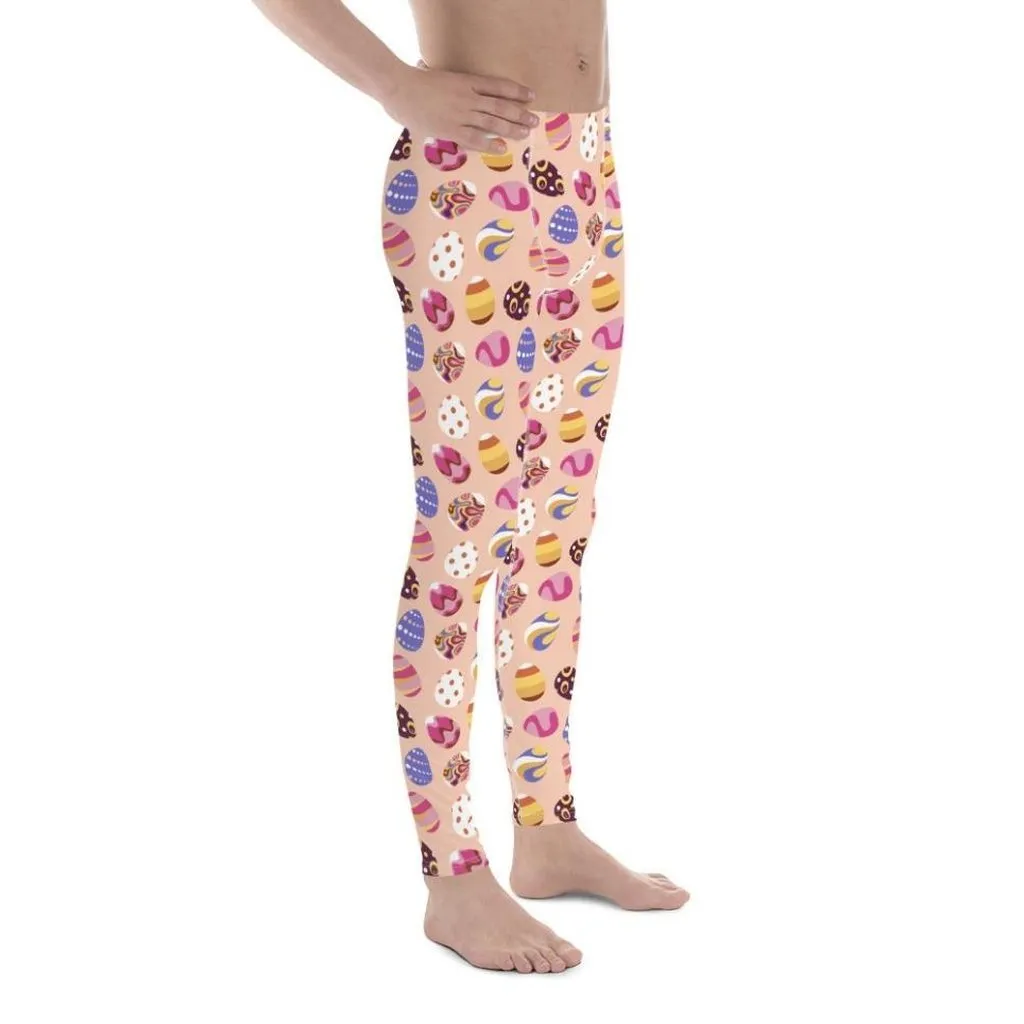 Fun Easter Eggs Pattern Men's Leggings