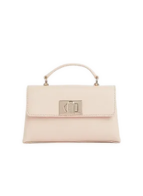 FURLA  Grained leather handbag - Beige