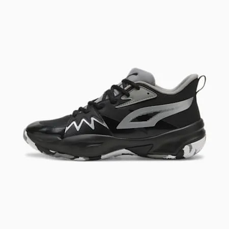 Genetics Unisex Basketball Shoes | PUMA Black-Stormy Slate | PUMA Basketball | PUMA 