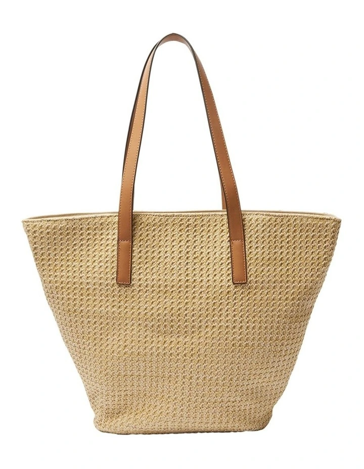 Glow Bag in Tan/Raffia