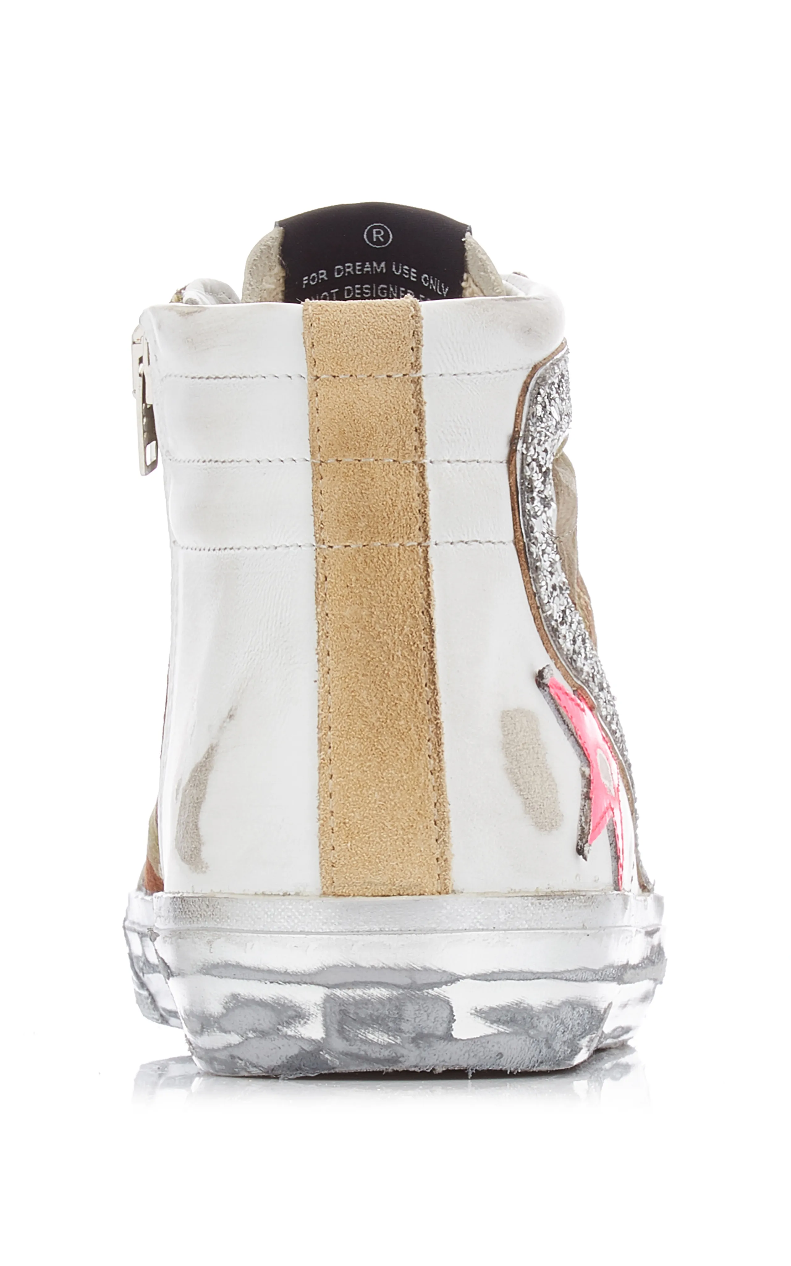 Golden Goose Slide Camo Suede and Leather Sneakers