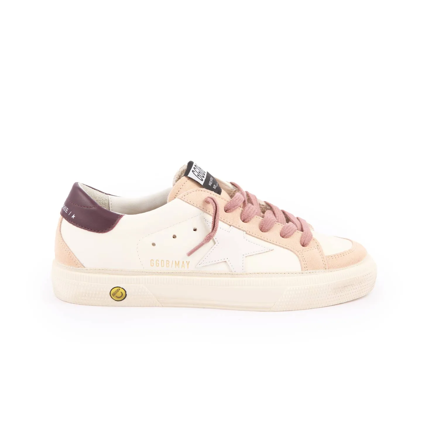 Golden Goose White, Pink And Purple May Sneakers For Teen Girls