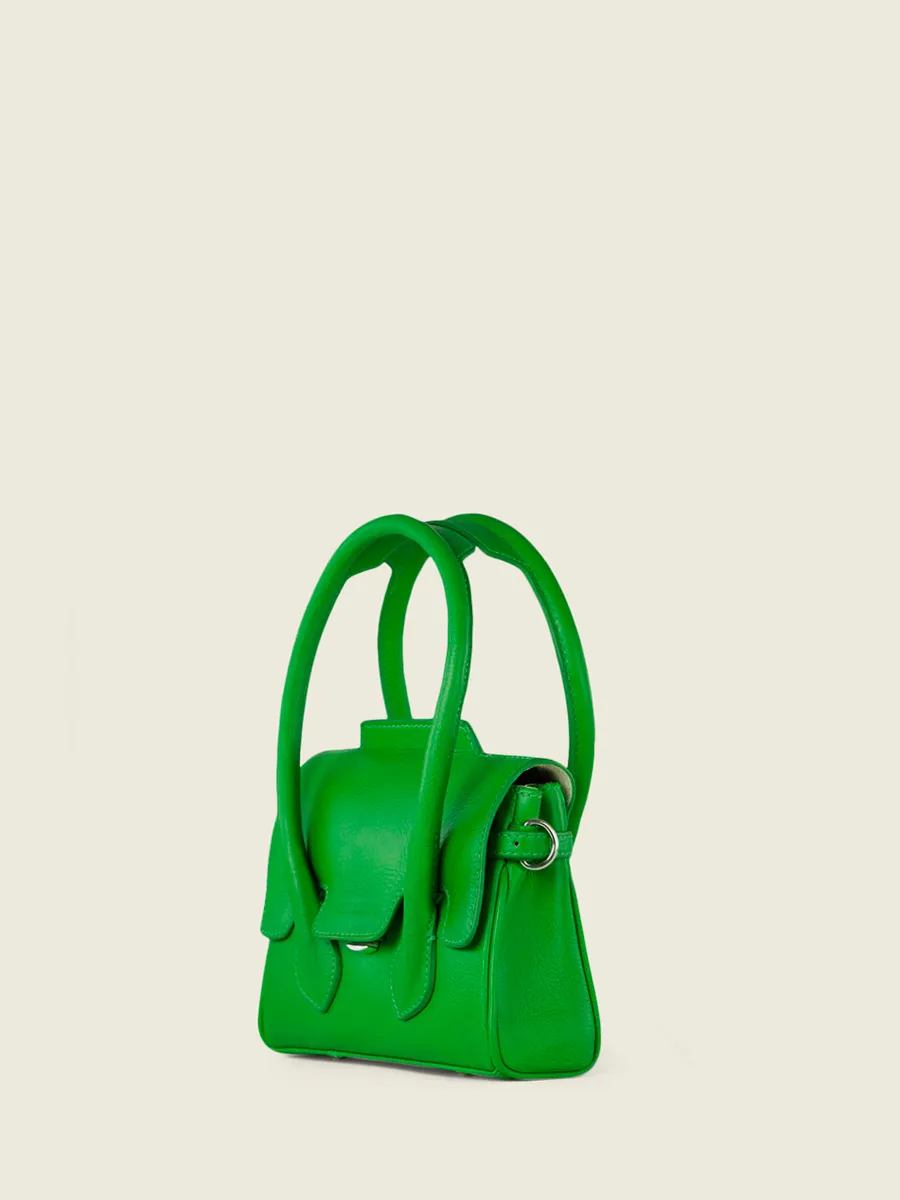 Green Leather Mini Handbag for Women - Colette XS Neon Green | PAUL MARIUS