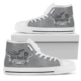 Grey Open Road Girl Women's High Top Sneakers