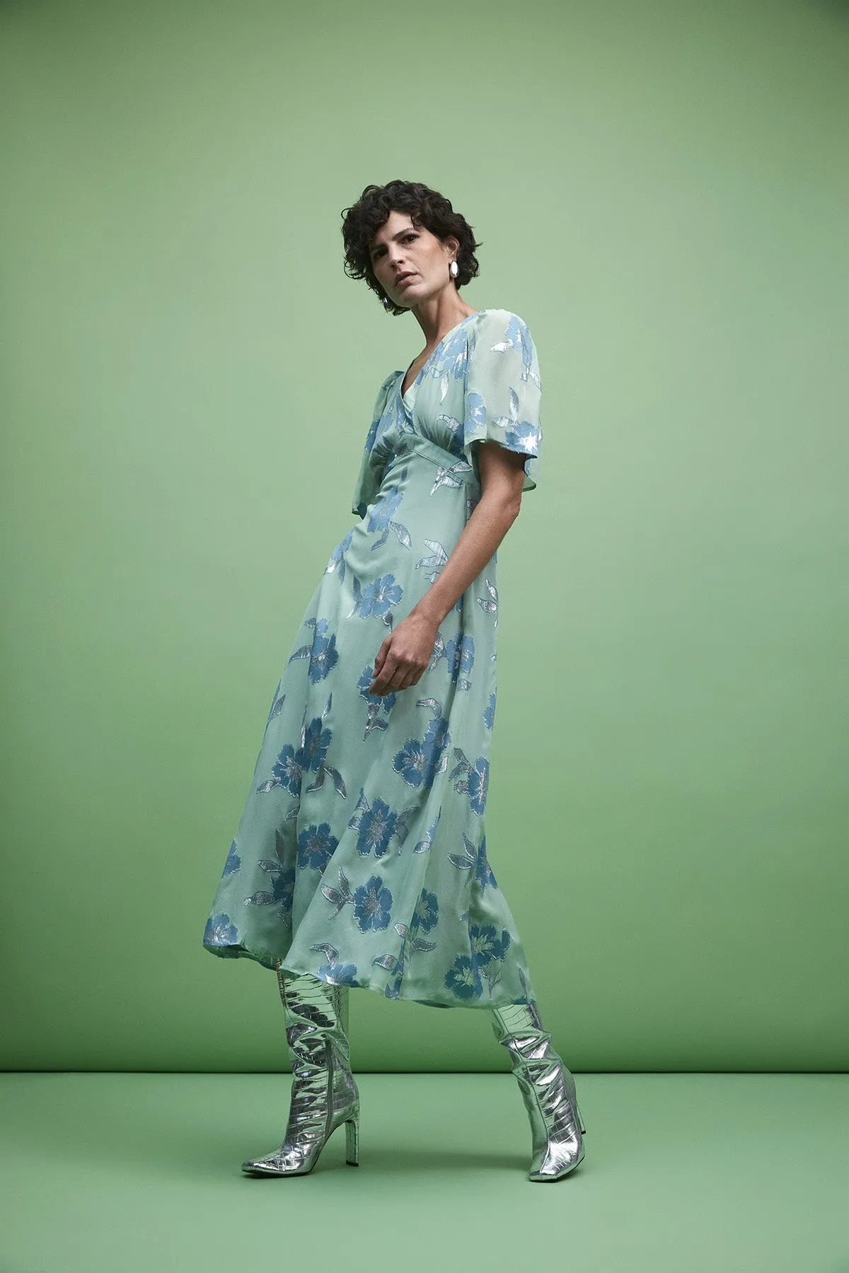 Halpern Dress - Pistachio