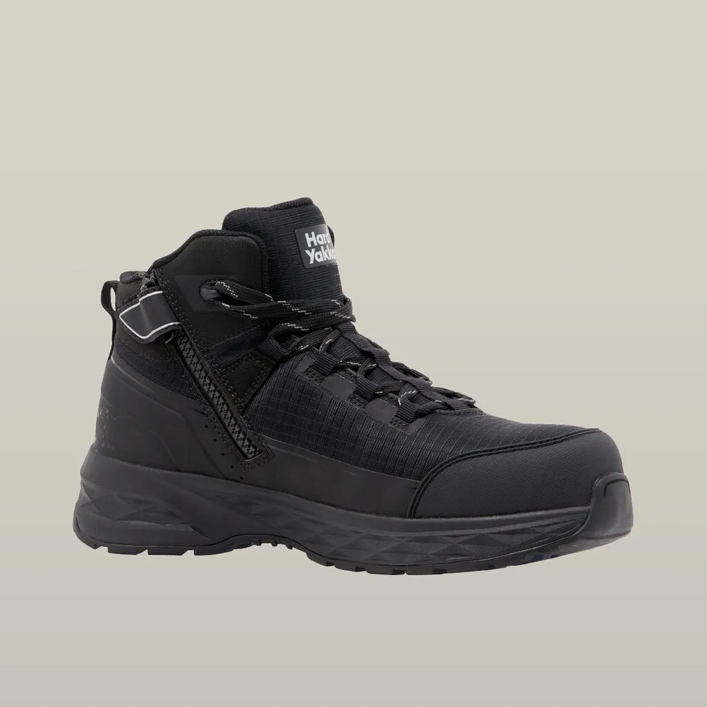 Hard Yakka X Range Mid Composite Toe Safety Boot - Black (Y60363)-