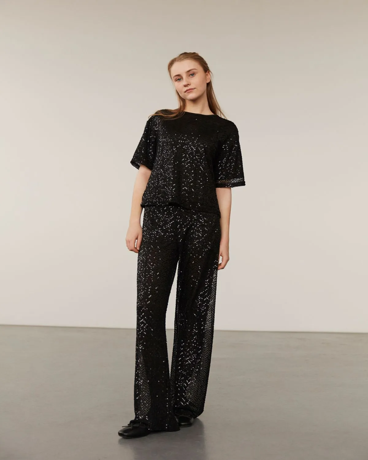 HELINASY TROUSERS - Black