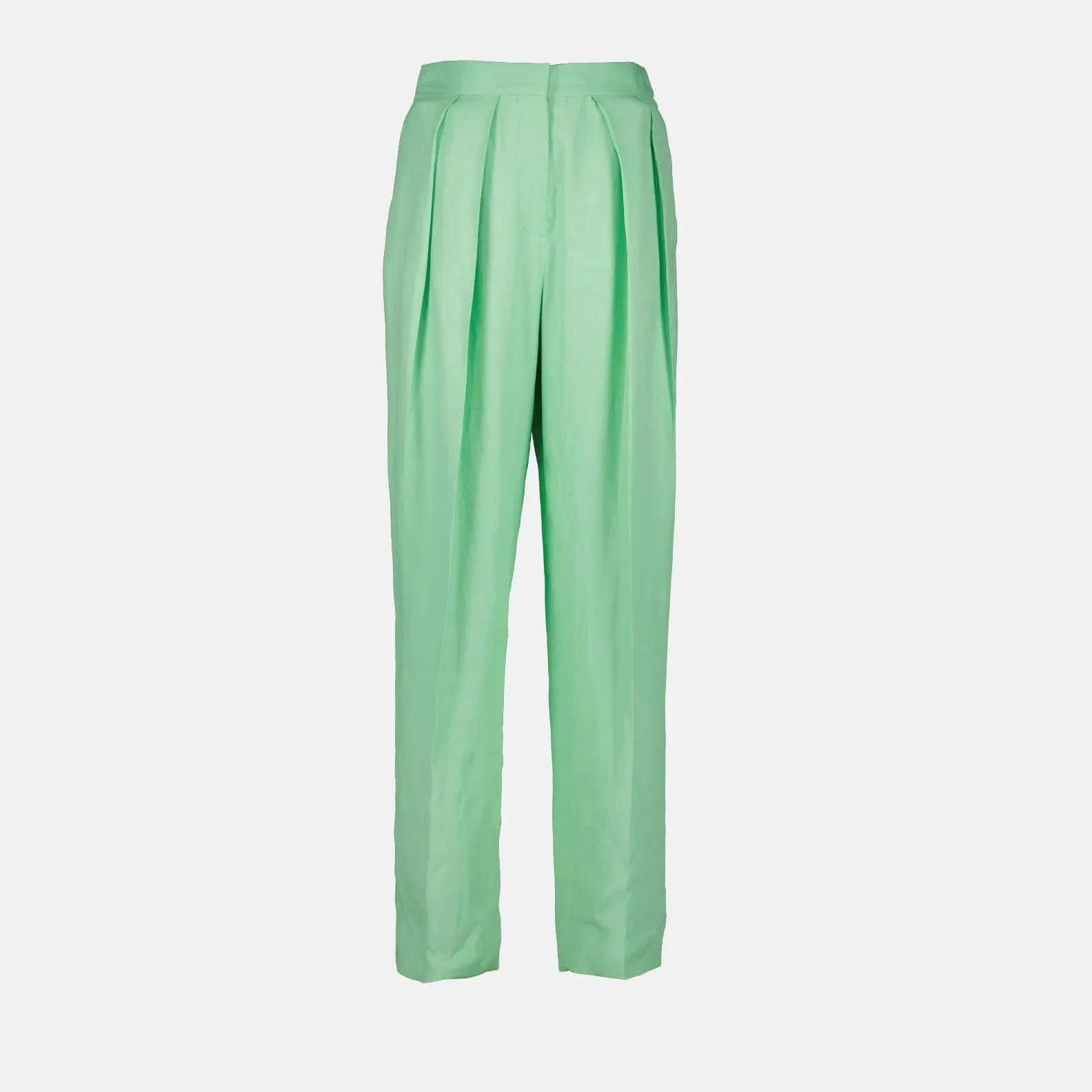 High-waisted Pleated Trousers