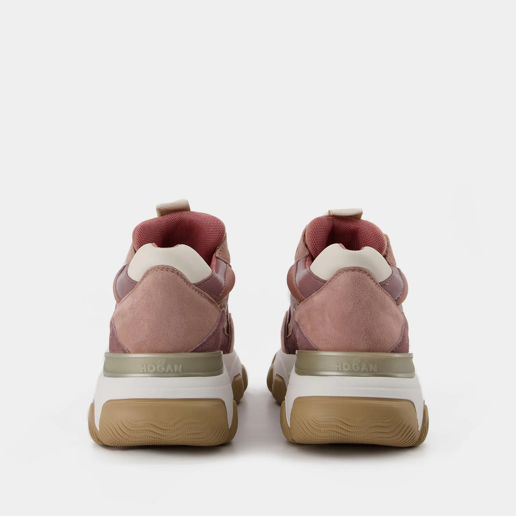 Hogan  Hyperactive Allacciato Sneakers in Pink Leather