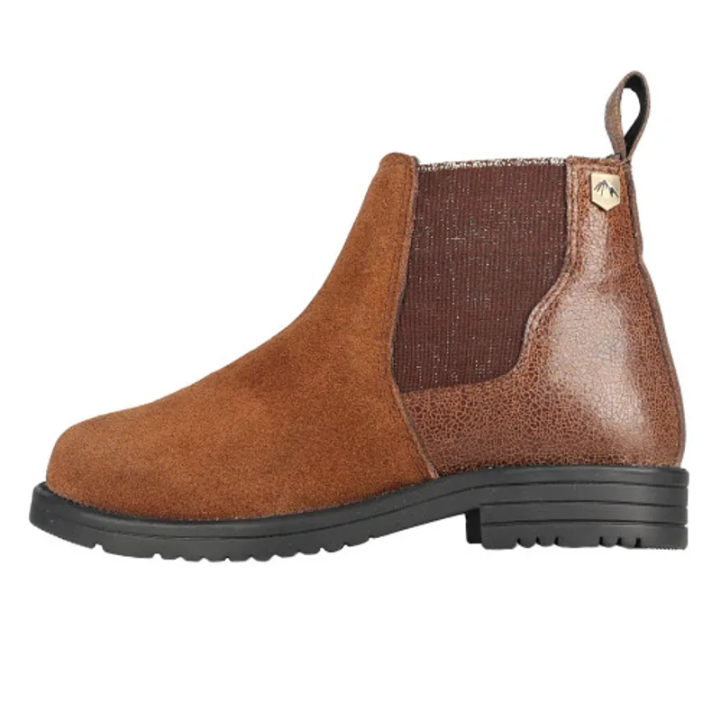 Hy Equestrian Junior Wheston Suede Jodhpur Boot in Brown - WEB EXCLUSIVE