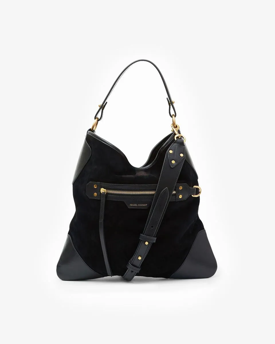 Isabel Marant Botsy Day Hobo Shoulder Bag - Black