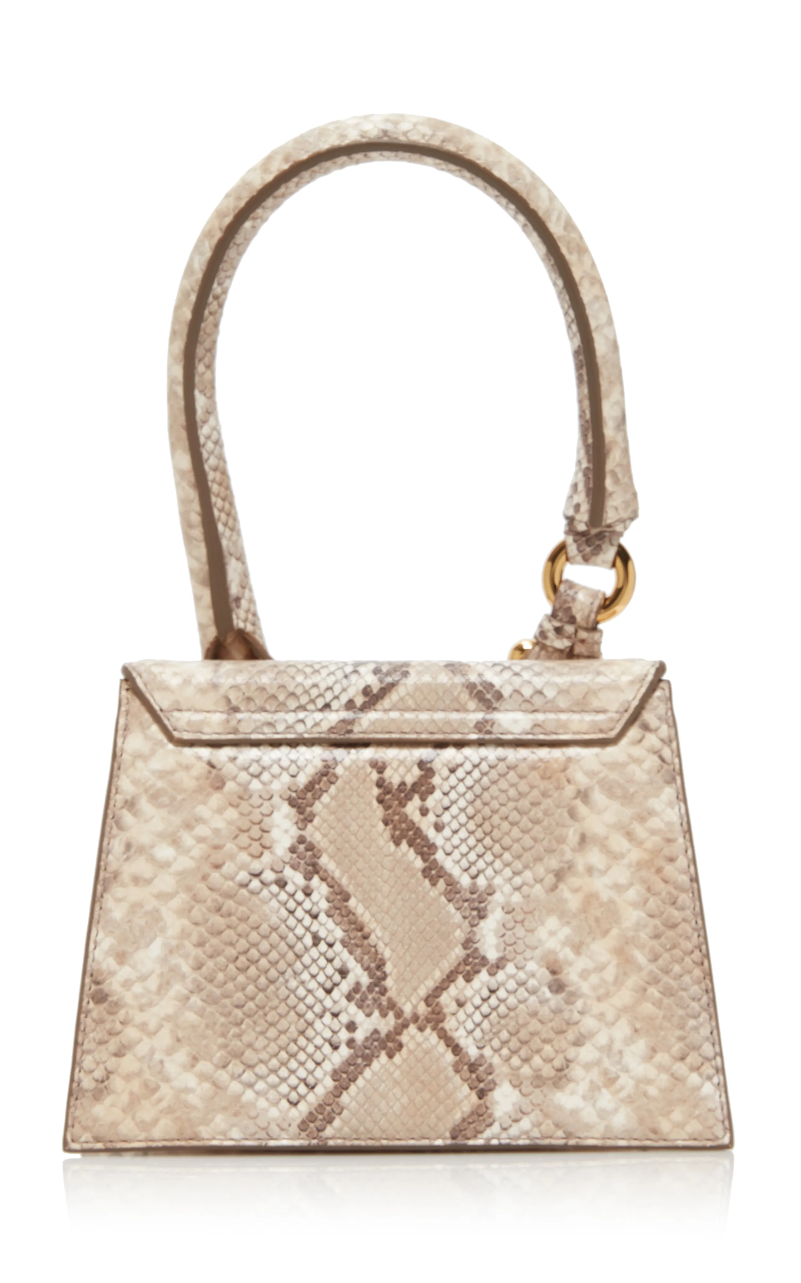 Jacquemus Le Chiquito Moyen Snake-Print Leather Bag