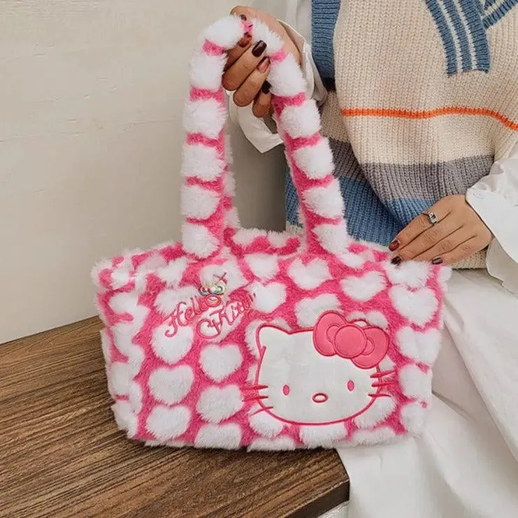 Kitty Kawaii Fluffy Handbag