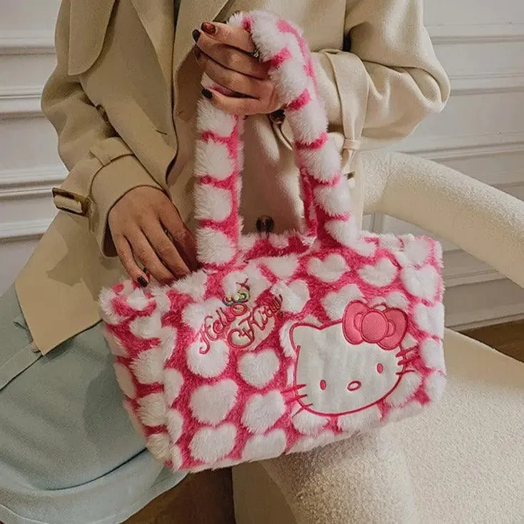 Kitty Kawaii Fluffy Handbag