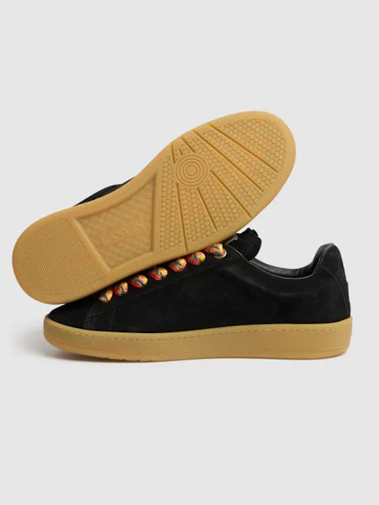 Lanvin   Lite curb leather low top sneakers 