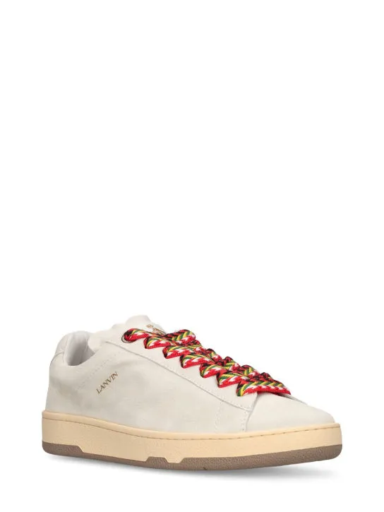 Lanvin   Lite curb leather low top sneakers 