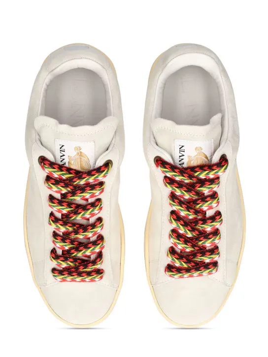 Lanvin   Lite curb leather low top sneakers 