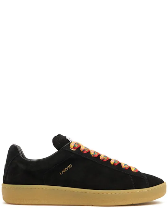 Lanvin   Lite curb leather low top sneakers 