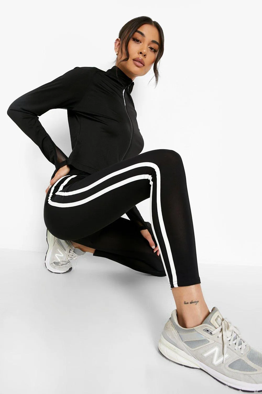 Lara Fit Side Stripe Running Leggings