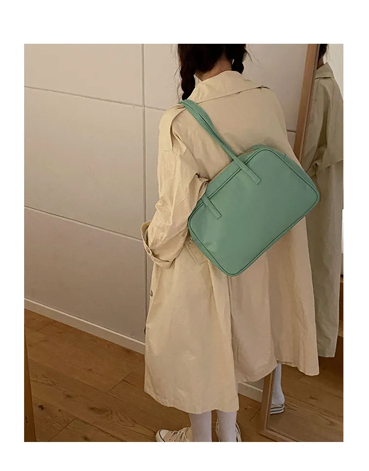 Leather Bag Color Tote Shoulder Bag - Kimi