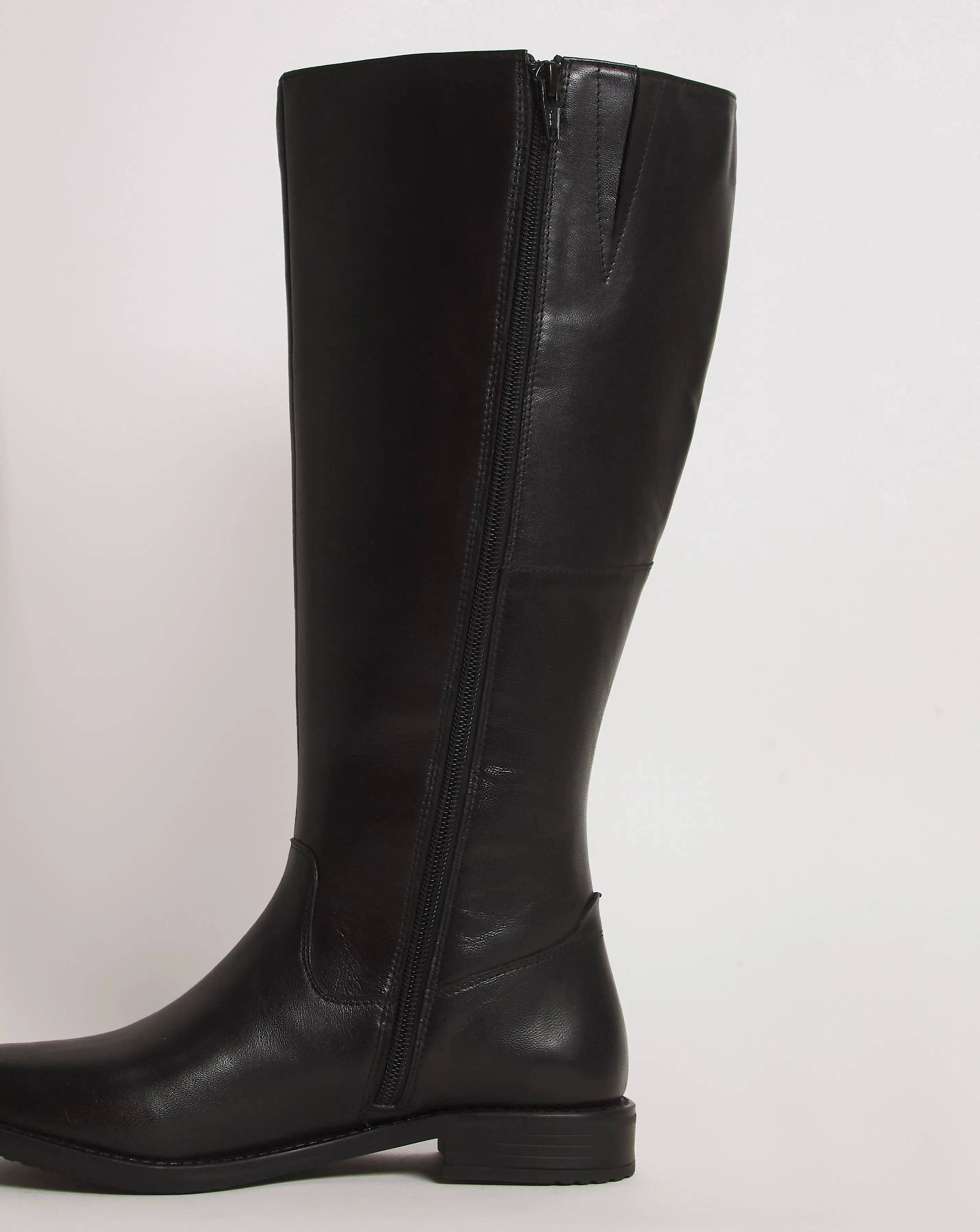 Leather High Leg Boot E Fit Super Curvy Calf