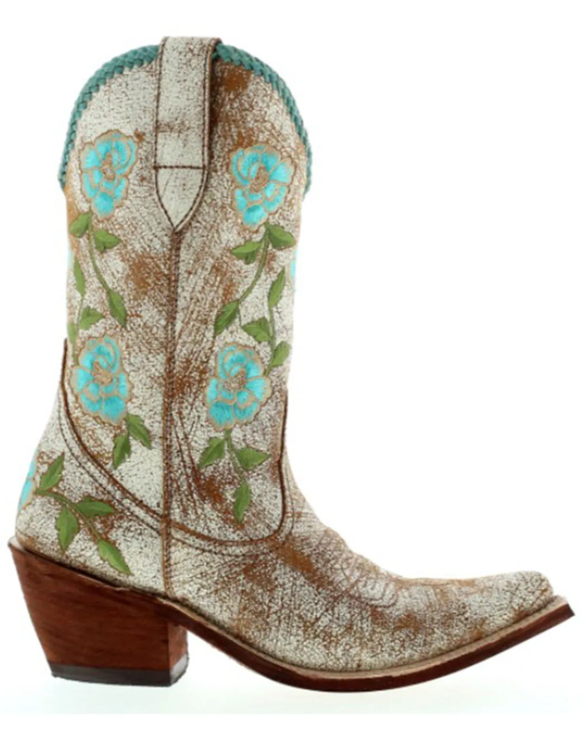 Liberty Black Women's Nina Rose Embroidered Western Boot - Round Toe