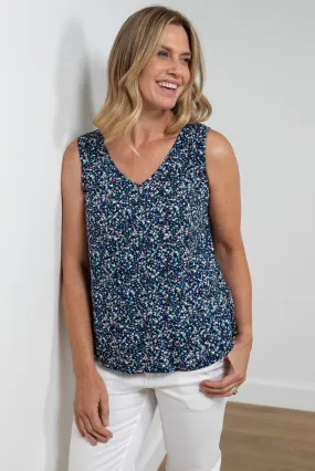 Lily & Me Sea Breeze Vest Terrazzo Navy