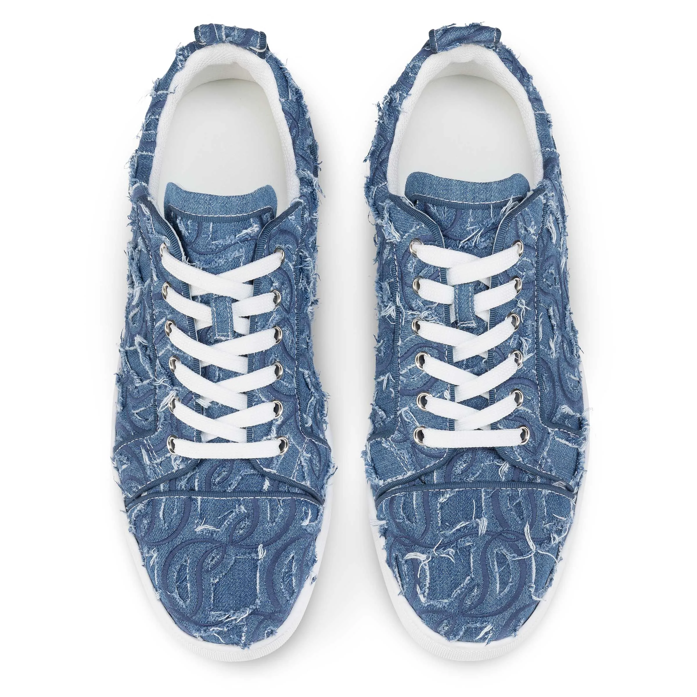 Louis Junior Sneakers - Denim Louboutin embroidered - Denim - Men