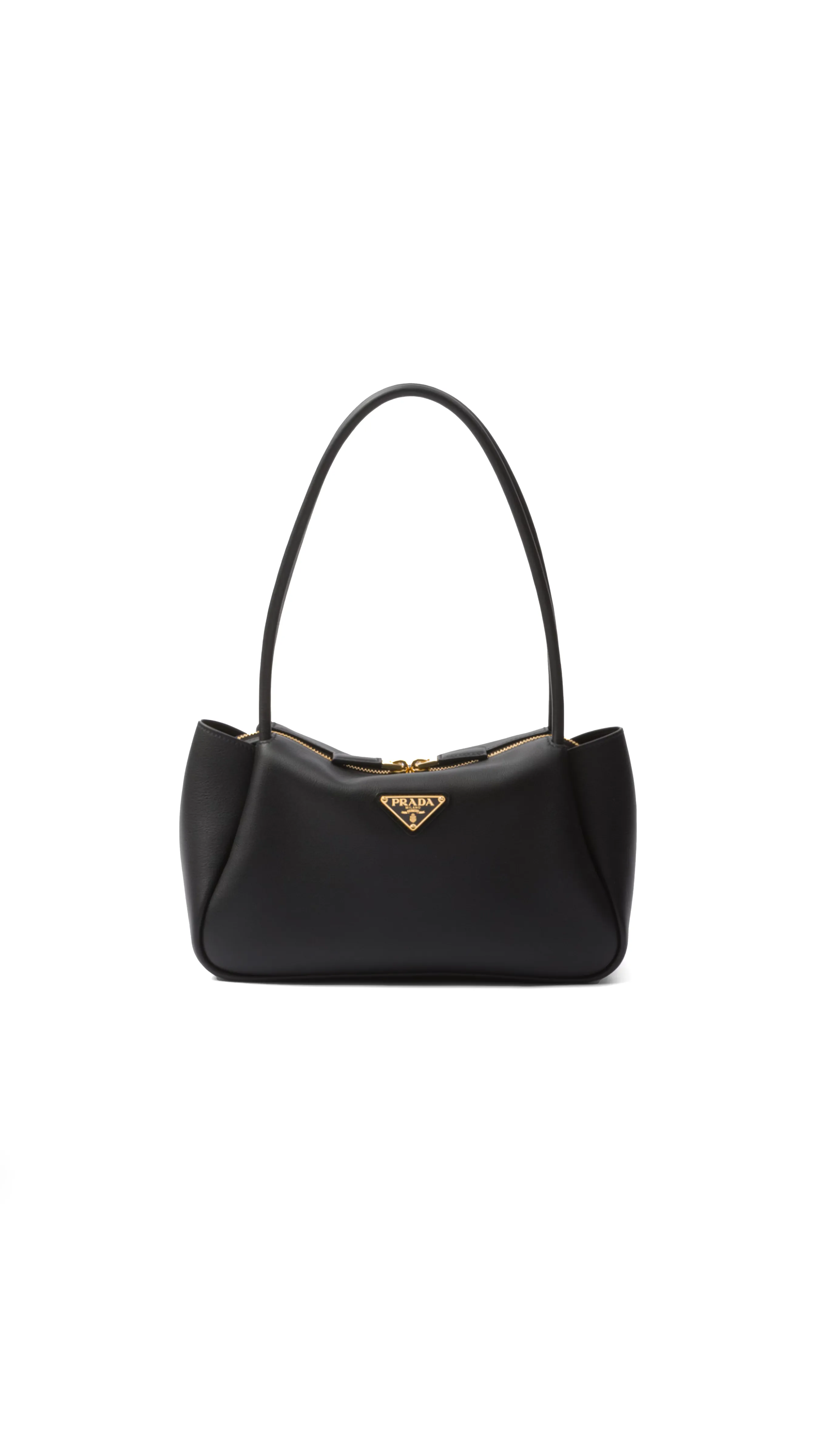 Medium Leather Handbag - Black