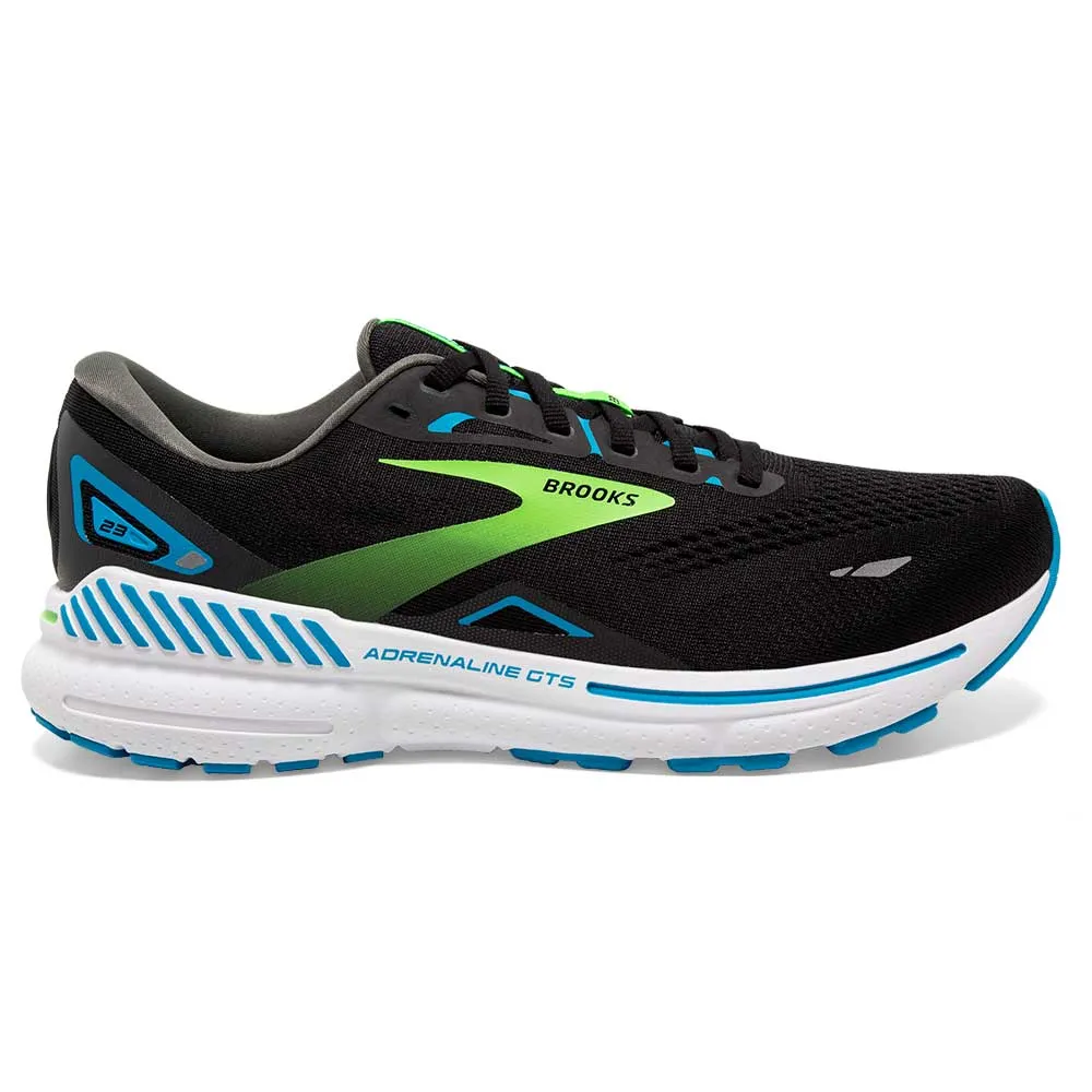 Men's Adrenaline GTS 23 Running Shoe - Black/Hawaiian Ocean/Green - Regular (B)