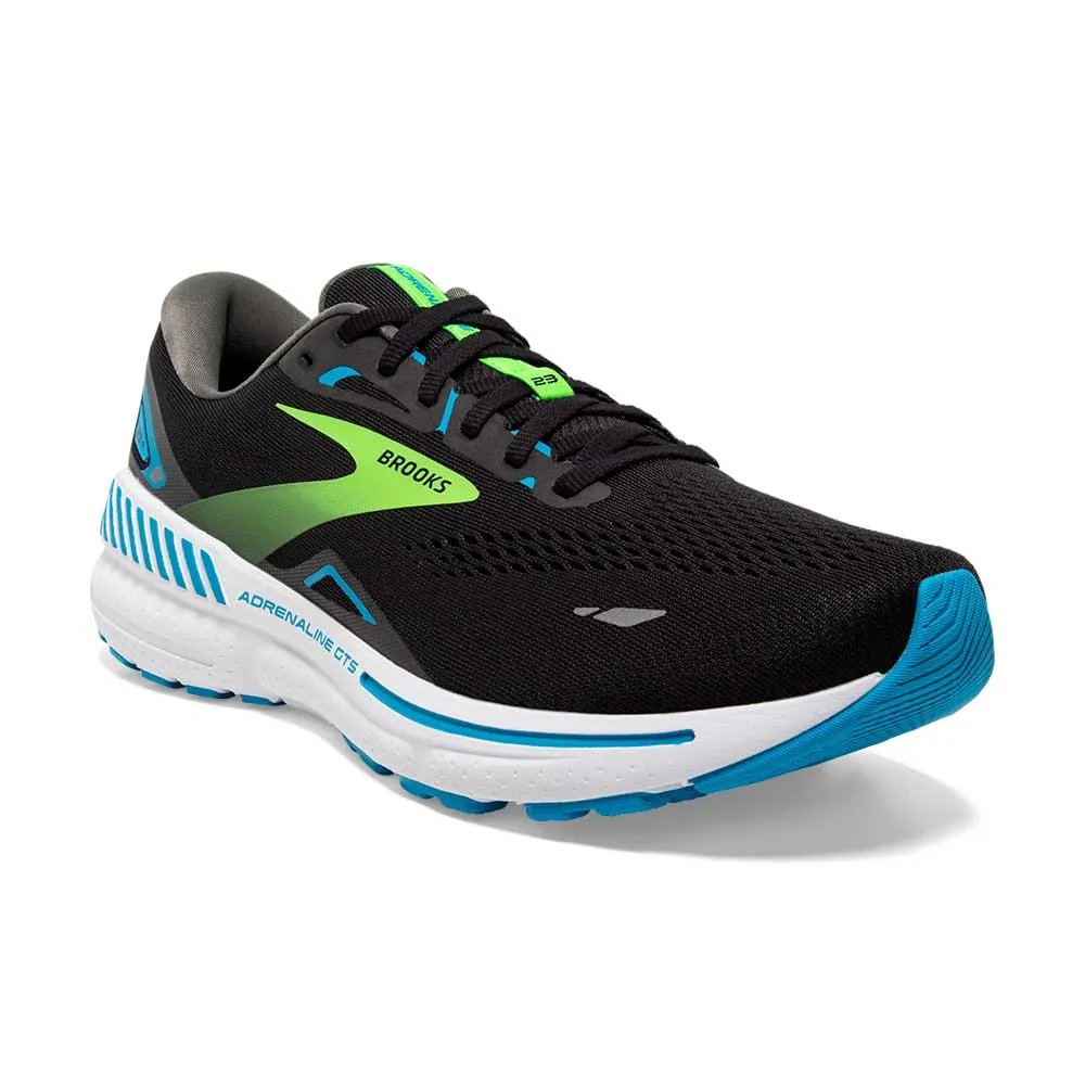 Men's Adrenaline GTS 23 Running Shoe - Black/Hawaiian Ocean/Green - Regular (B)