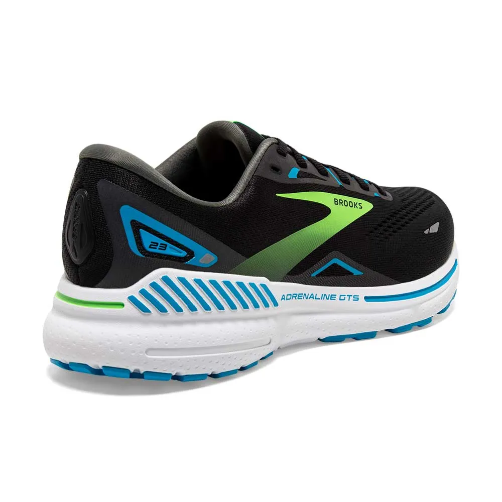 Men's Adrenaline GTS 23 Running Shoe - Black/Hawaiian Ocean/Green - Regular (B)