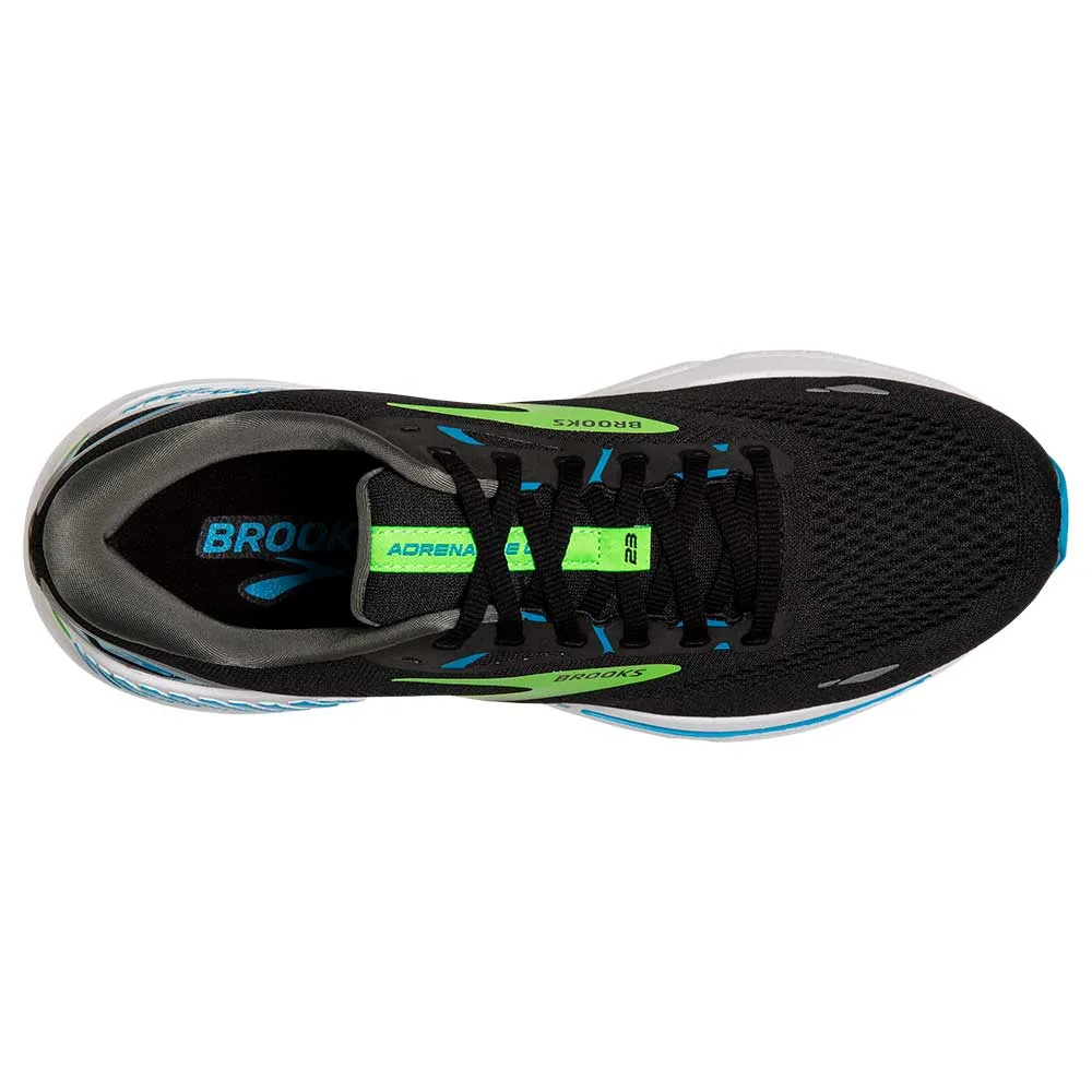 Men's Adrenaline GTS 23 Running Shoe - Black/Hawaiian Ocean/Green - Regular (B)