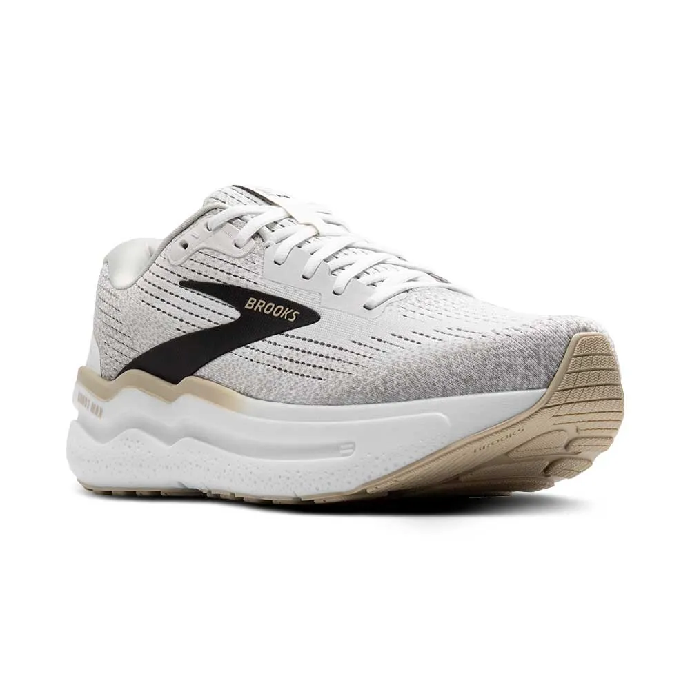 Men's Ghost Max 2 Running Shoe - White/Pelican/Oyster - Regular (D)