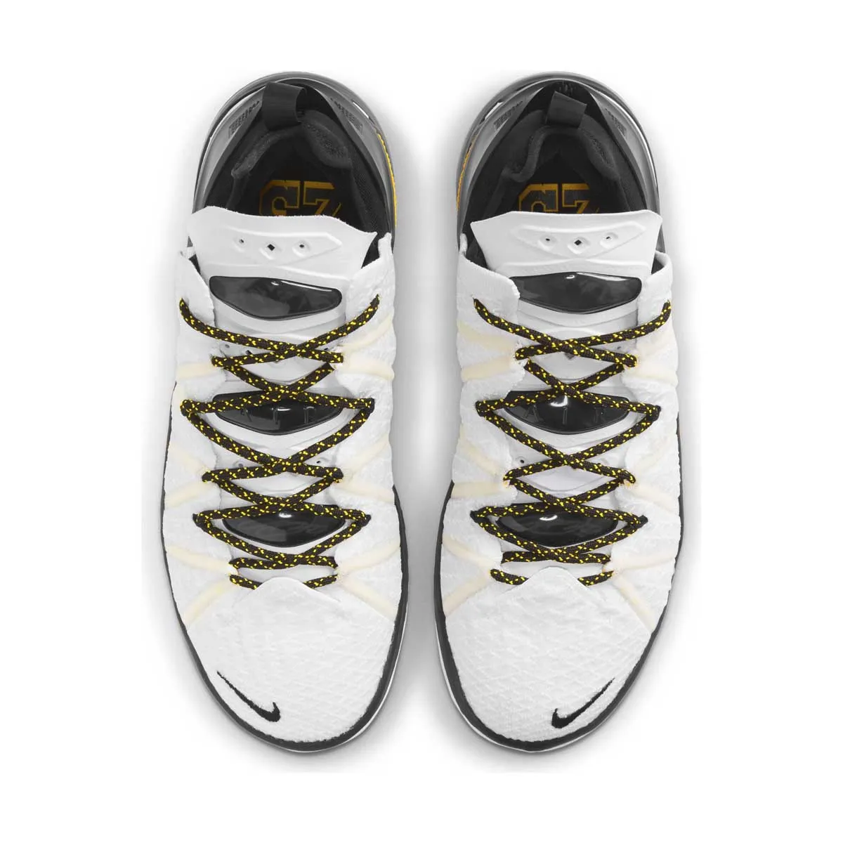 Men's LeBron 18 White/Black/Gold Basketball Shoe - Footwear