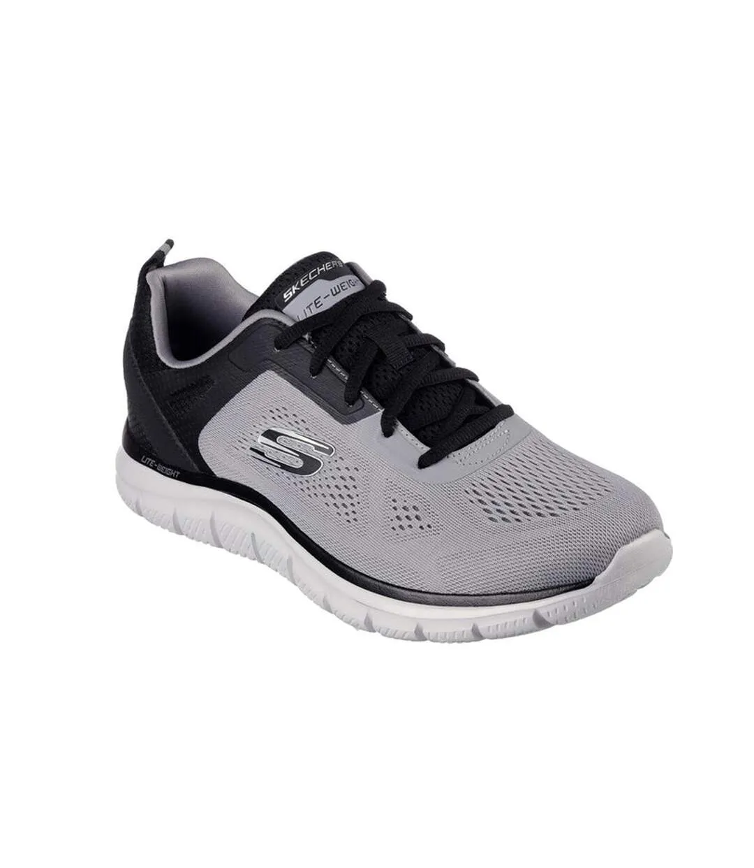 Mens track broader trainers grey/black Skechers