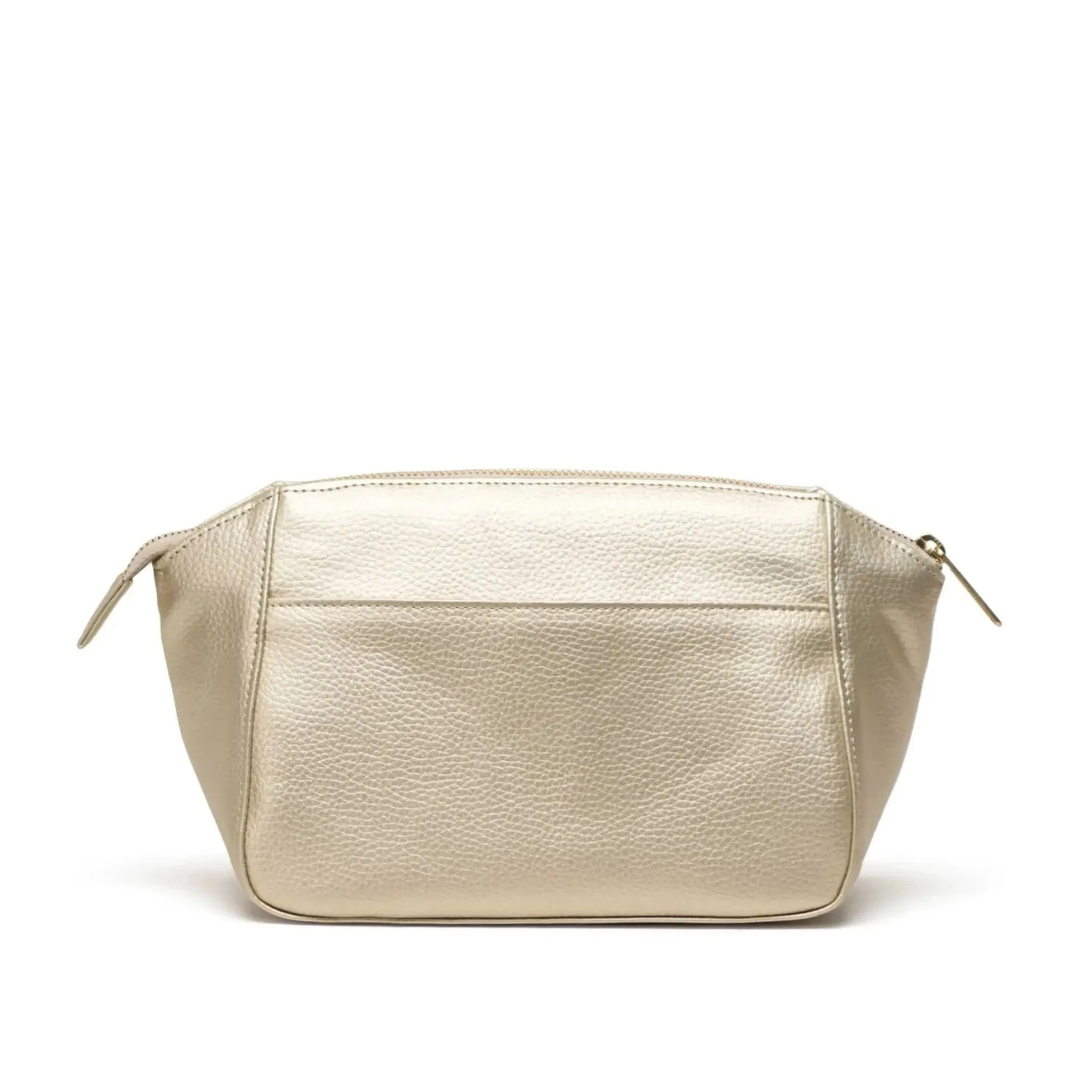 Milan Toiletry Bag (Gold Vegan Leather)