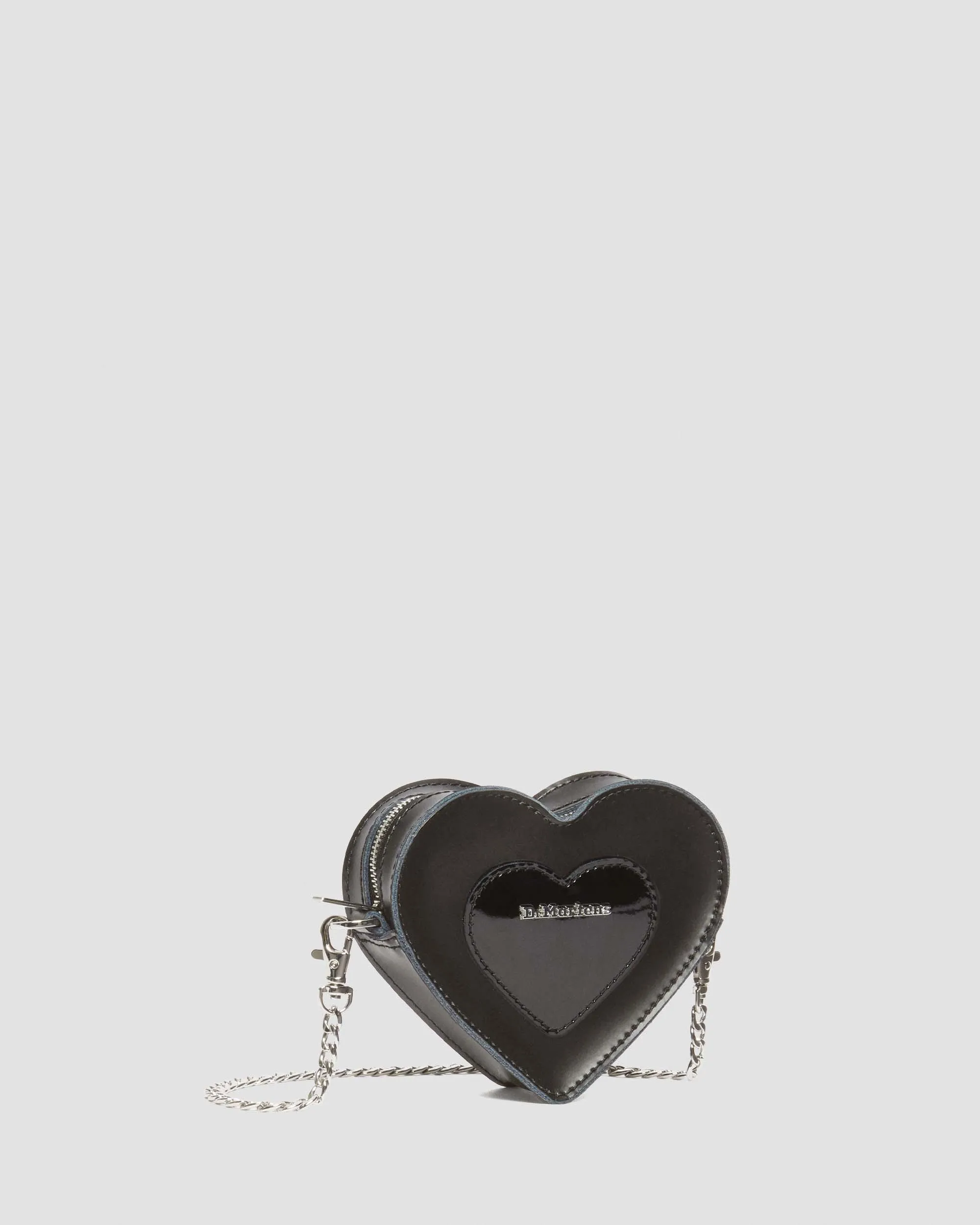 Mini Heart Shaped Kiev & Patent Leather Bag